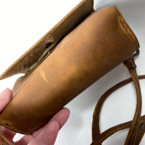 Leather Brown Crossbody Purse - Picture 5 of 16